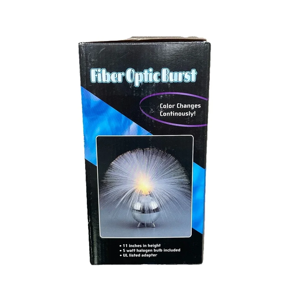 Vintage Y2K Fiber Optic Burst Mood Lamp Color Changing with Box & Adapter NEW